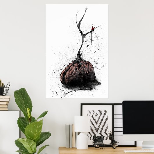 Cerebral Sapling Poster (Thuiskantoor)