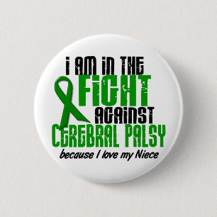 Cerebrale palsy in de strijd voor mijn nichtje 1 ronde button 5,7 cm