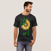 CEREBRALE VERLAMMING BEWUSTZIJN Zonnebloem Groen L T-shirt (Voorkant volledig)