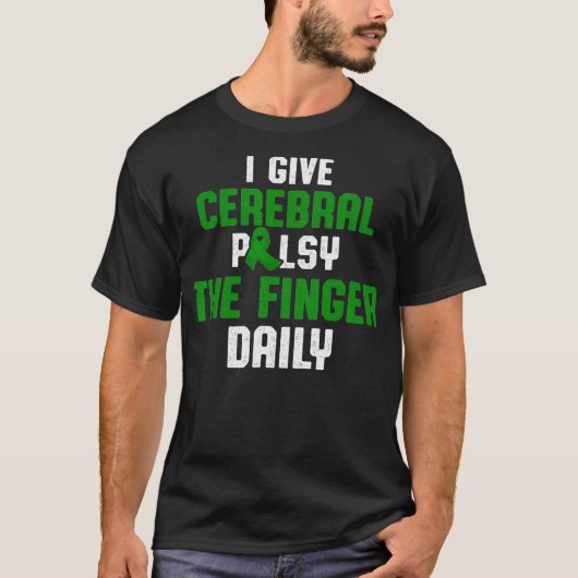 Cerebrale verlamming CP Awareness Daily Warrior T-shirt (Voorkant)