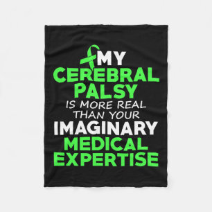 Cerebrale verlamming CP bewustzijn echte krijger o Fleece Deken