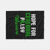 Cerebrale verlamming CP Bewustzijn Hope Warrior Su Fleece Deken (Voorkant (Horizontaal))