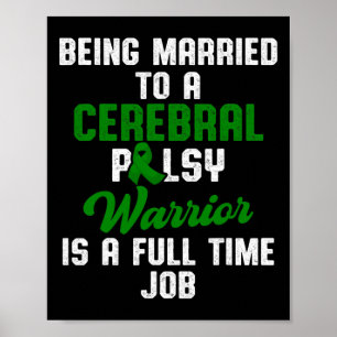Cerebrale verlamming CP bewustzijn Job Warrior Sur Poster