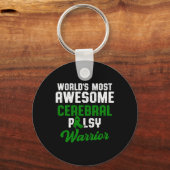 Cerebrale verlamming CP bewustzijn overwinnen Warr Sleutelhanger (Voorkant)