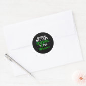 Cerebrale verlamming CP bewustzijn trotse krijger  Ronde Sticker (Envelop)
