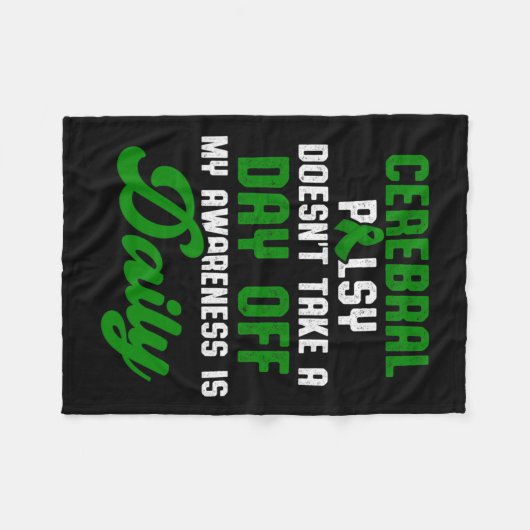 Cerebrale verlamming CP Bewustzijnsbehandeling War Fleece Deken (Voorkant (Horizontaal))
