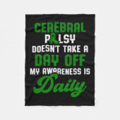 Cerebrale verlamming CP Bewustzijnsbehandeling War Fleece Deken (Voorkant)
