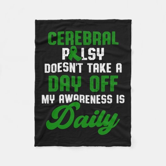 Cerebrale verlamming CP Bewustzijnsbehandeling War Fleece Deken (Voorkant)