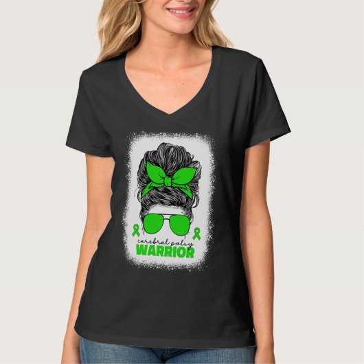 Cerebrale Verlamming Krijger Voor Vrouwen Moeder M T-shirt (Voorkant)