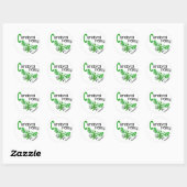 Cerebrale verlamming VLINDER 3 Ronde Sticker (Vel)
