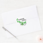 Cerebrale verlamming VLINDER 3 Ronde Sticker (Envelop)