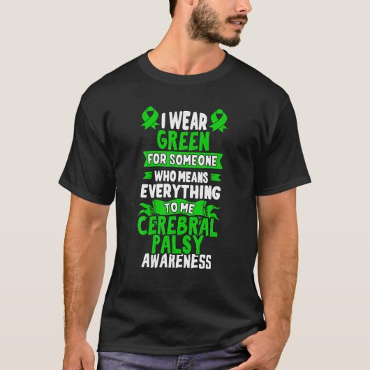 Cerebrale verlammingsbewustzijn T-Shirt hersenbesc (Voorkant)