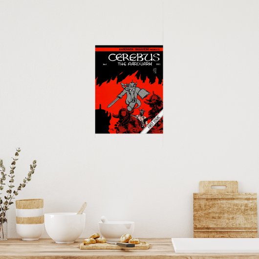Cerebus Issue #1 cover print print (Keuken)