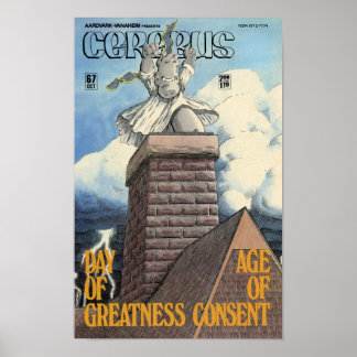 Cerebus kwestie #67 cover poster