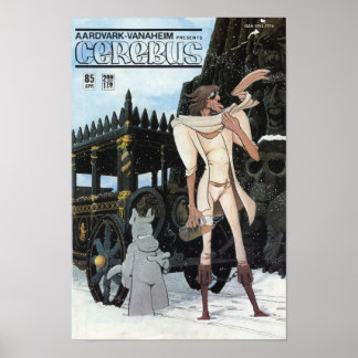 Cerebus-uitgifte #85 dekking afdrukken poster