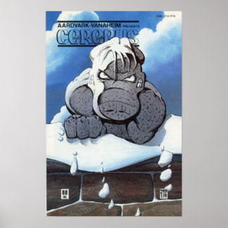 Cerebus-uitgifte #88 dekking afdrukken poster