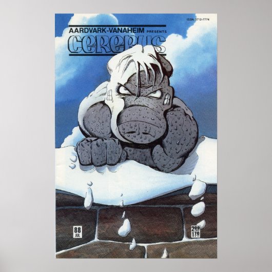 Cerebus-uitgifte #88 dekking afdrukken poster (Voorkant)