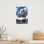 Cerebus-uitgifte #88 dekking afdrukken poster (Keuken)