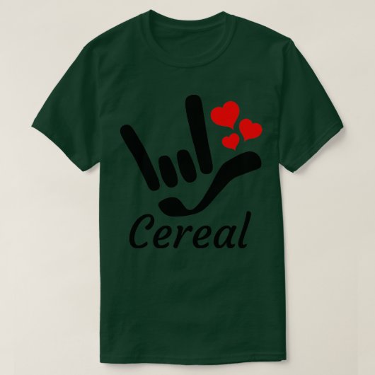 Cereïne met ik hou van JULLIE teken plus harten AS T-shirt (Design voorkant)