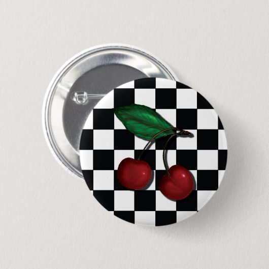 cereja ronde button 5,7 cm (Voorkant /achterkant)