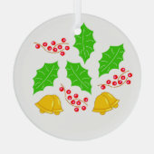 Ceremonia de Cerezo de Navidad Adorno Ceramic Orna Glas Ornament (Achterkant)