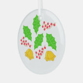 Ceremonia de Cerezo de Navidad Adorno Ceramic Orna Glas Ornament (Voorkant links)
