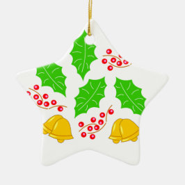 Ceremonia de Cerezo de Navidad Adorno Ceramic Orna Keramisch Ornament