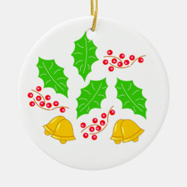 Ceremonia de Cerezo de Navidad Adorno Ceramic Orna Keramisch Ornament