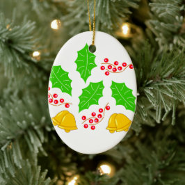 Ceremonia de Cerezo de Navidad Adorno Ceramic Orna Keramisch Ornament