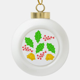 Ceremonia de Cerezo de Navidad Adorno Ceramic Orna Keramische Bal Ornament