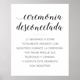 Ceremonia Desconectada Poster
