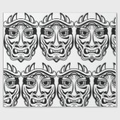 Ceremoniaal masker cadeaupapier (Vlak)