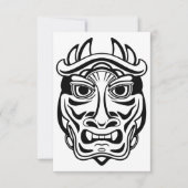 Ceremoniaal masker kaart (Voorkant)