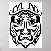 Ceremoniaal masker poster (Voorkant)