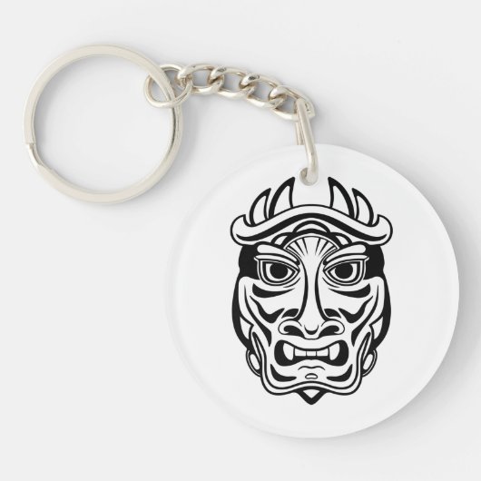 Ceremoniaal masker sleutelhanger (Voorkant)