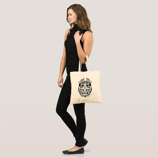 Ceremoniaal masker tote bag