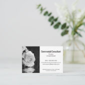 Ceremonial consultancy service professional visitekaartje (Staand voorkant)