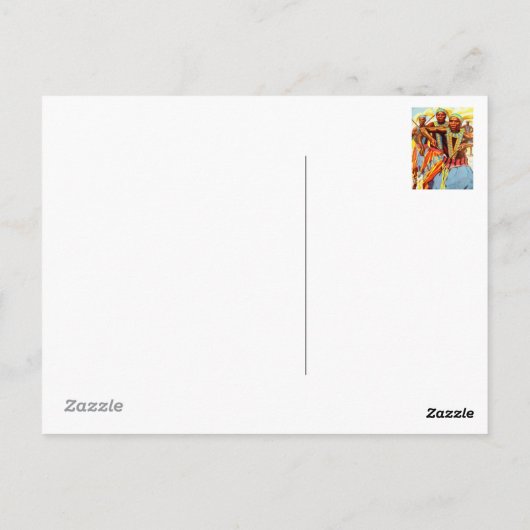 Ceremoniale dans briefkaart (Achterkant)