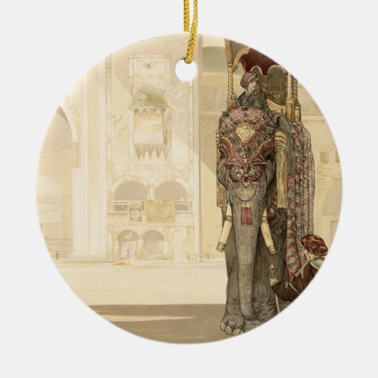 Ceremoniale olifant uit 'Het Oerwoud Boek' van Rud Keramisch Ornament (Voorkant)