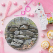 Ceremoniale steen vieren papieren bordje (Feest)