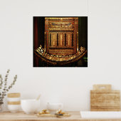 Ceremoniale voorzitter van Tutankhamun Poster (Keuken)