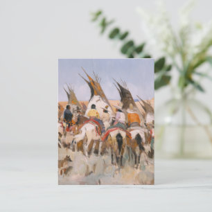 Ceremonie bij Black Lake, beroemd schilderij Briefkaart