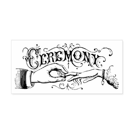 ceremonie rubberstempel (Afrduk)