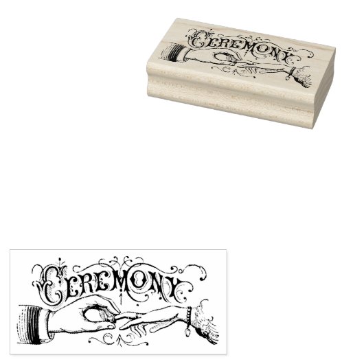 ceremonie rubberstempel (Gestempeld)
