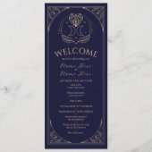 Ceremonie Trouwfeest Kaarten Tarot Programma Sterr (Voorkant)