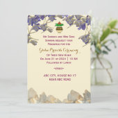 ceremonie van Griha Pravesh Kaart (Staand voorkant)