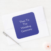 Ceremonie Vierkante Sticker (Envelop)