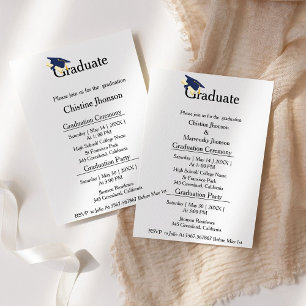 ceremonieklasse van afstuderen van siblings van 20 aankondiging