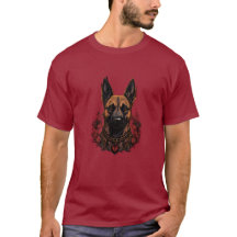 Ceremoniële Belgische Malinois met Krijger Kleding