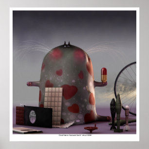 ceremoniële katten II (kat nr. 6) Poster